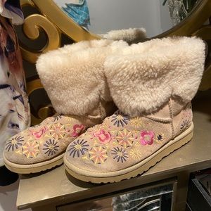 UGG embroidered boots